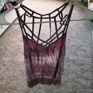 American Eagle Tie Dye Purple Tank Top NWT